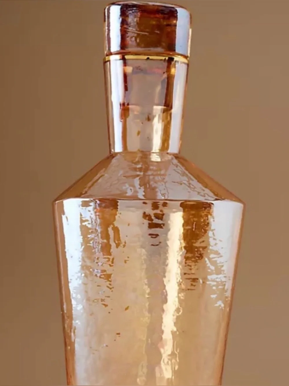 NEW! Anthropologie ZaZa Luster Decanter in Honey